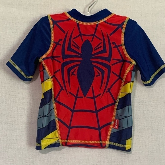 Spiderman SWIM SET Size 2 Toddler 2-Pieces Swim Trunks & Rash Guard - Picture 1 of 6